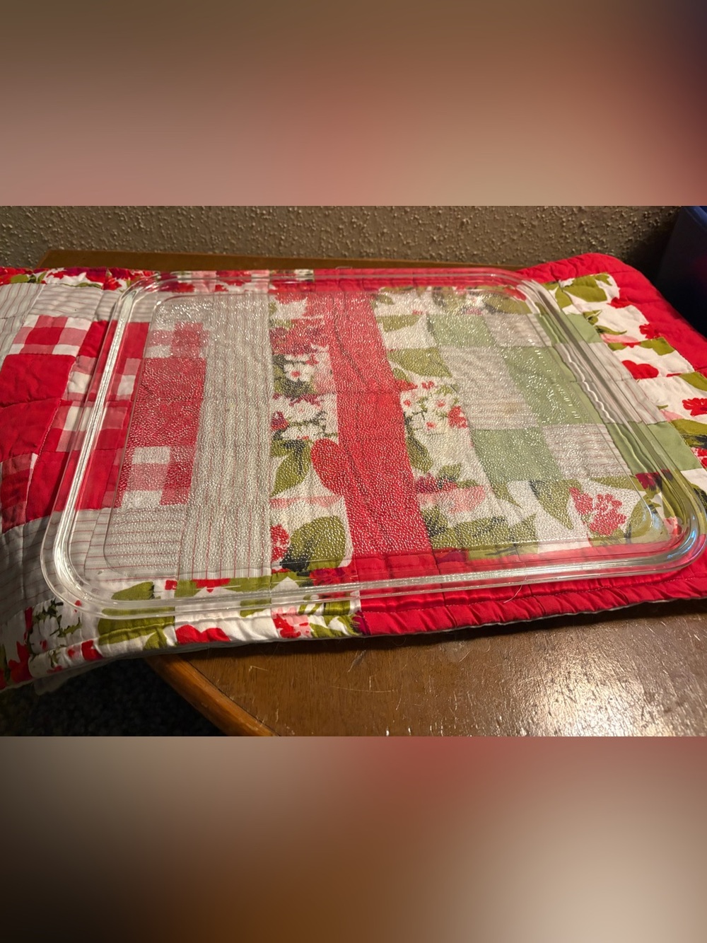 Clear Glass Rectangular Tray for The Microwave